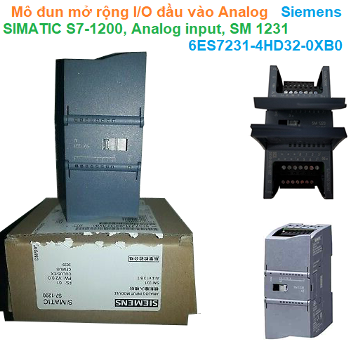Mô đun mở rộng I/O đầu vào Analog - Siemens - SIMATIC S7-1200, Analog input, SM 1231 6ES7231-4HD32-0XB0